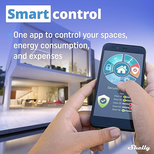 Shelly Plus Uni | Smart Wi-Fi and Bluetooth Operated Module with Dry Contacts | Home Automation | Compatible with Alexa & Google Home | No Hub | Precise Voltmeter | Pulse Counting | Sensor Interface