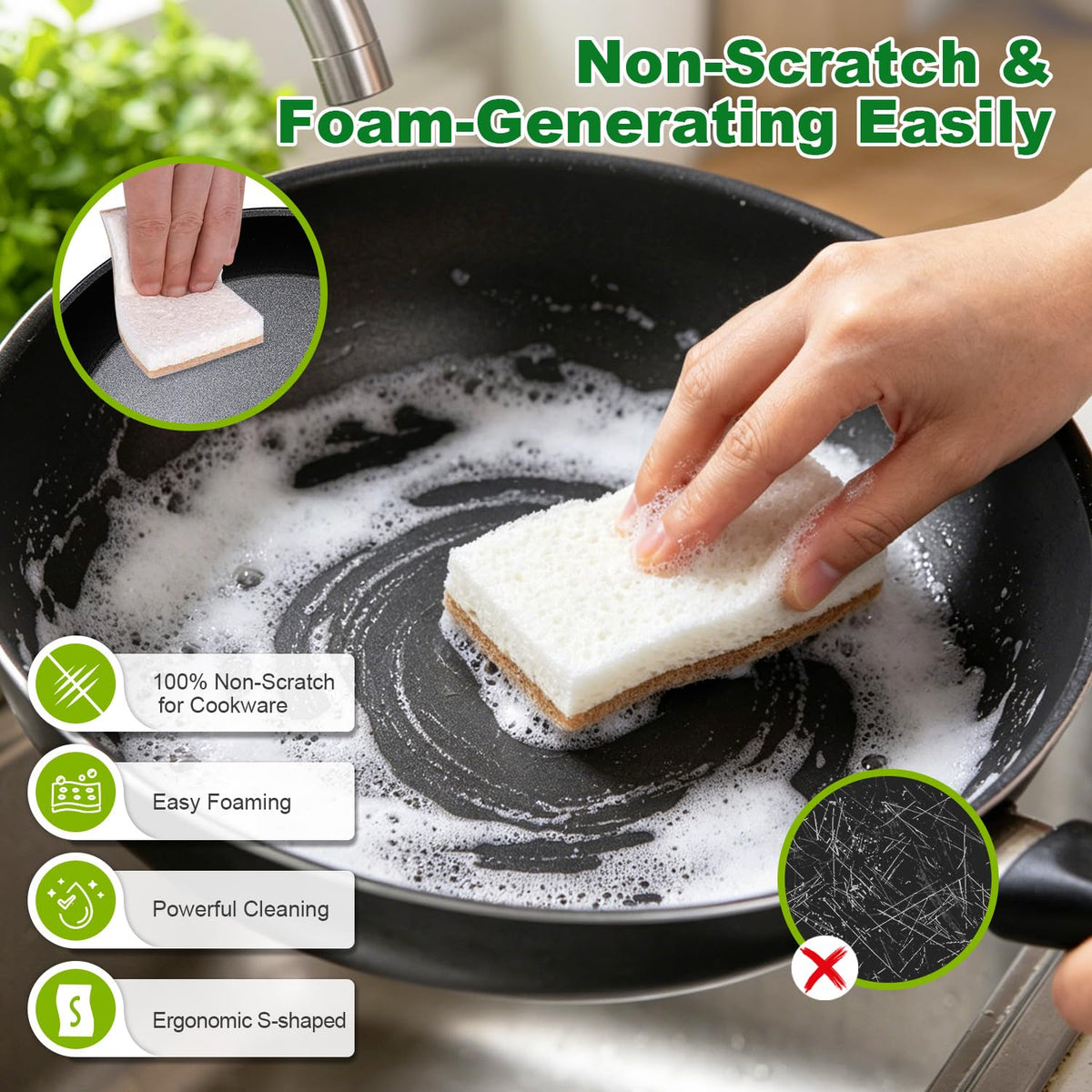 Kitchen Dish Sponges (24 Count)