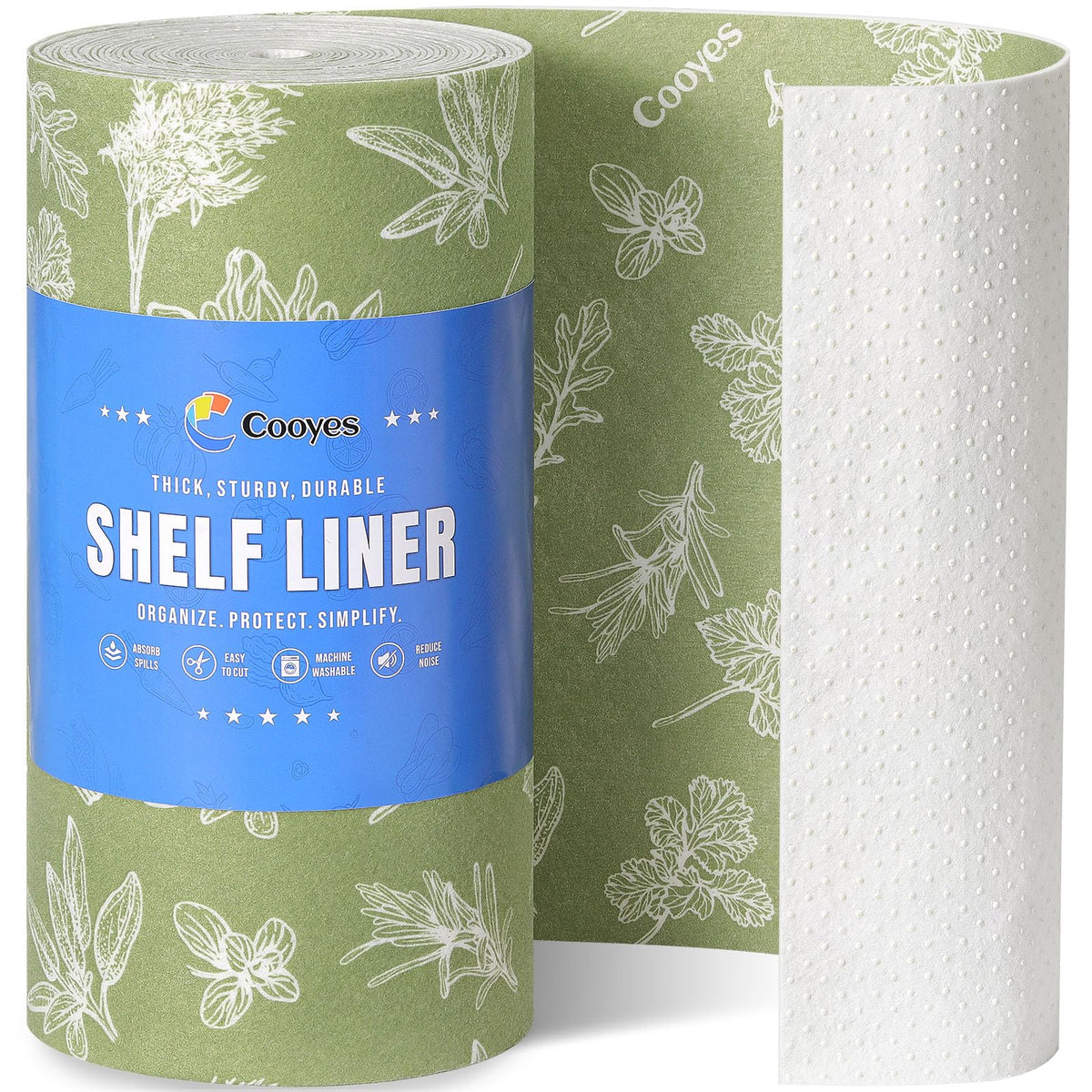 Shelf Liner for Refrigerator & Drawer (30 Sq Ft)