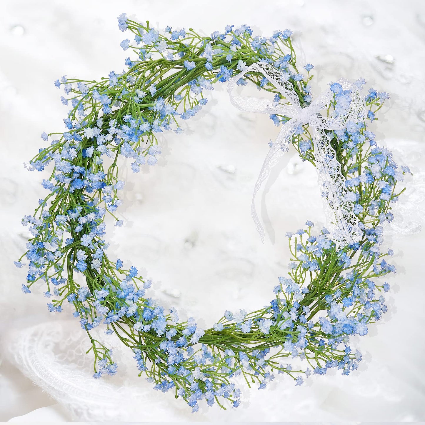 LYLYFAN Babys Breath Artificial Flowers,30 Pcs Gypsophila Faux Flowers for Wedding Party Home Garden Decoration Blue