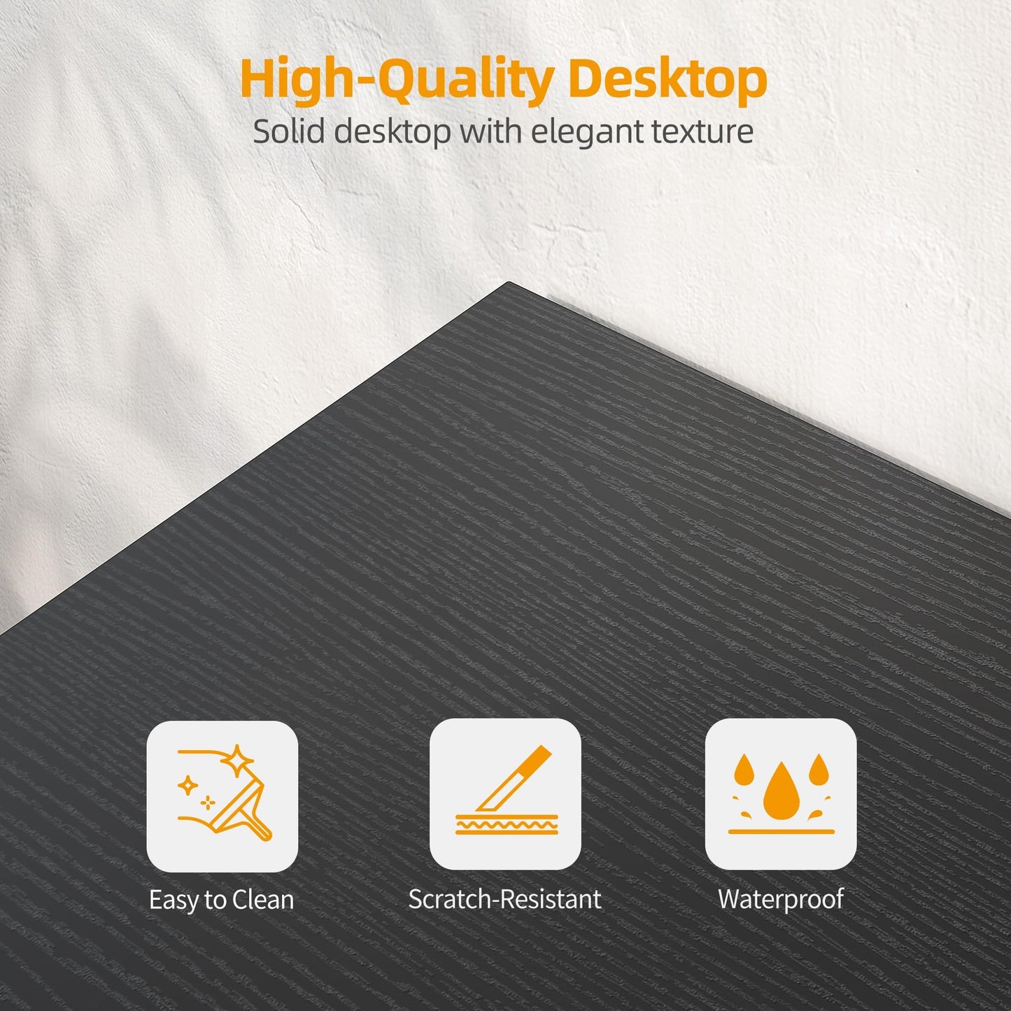TIQLAB Gaming Desk with Power Outlets - 40 inch L Shaped Computer Desk, Reversible Design Small Corner Desk, Bookshelf Workstation for Work Study Play Home Office, Black