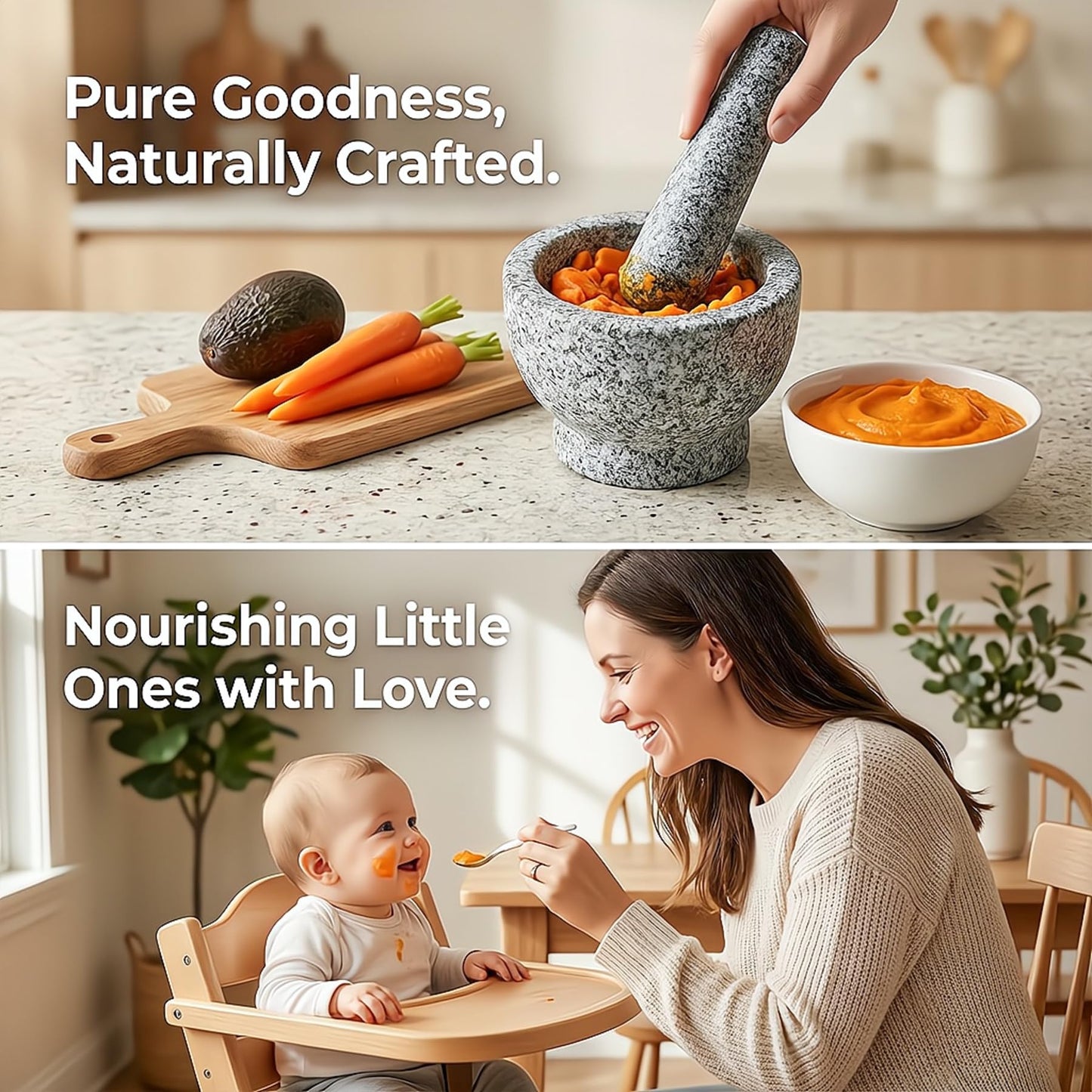 Granite Pestle Only Replacement, Heavy Unpolished Stone Pestle for Mortar and Pestle Set, Large 6.5 Inch Spice Grinder, Herb Crusher, Guacamole Masher (Mortar Bowl Not Included)