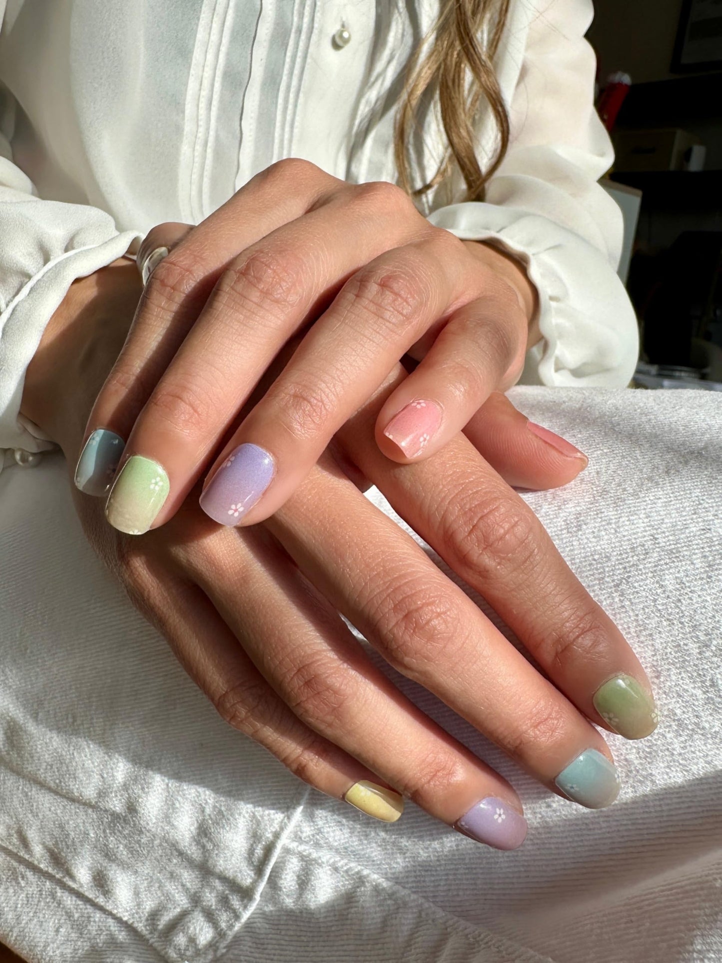 Nova Nails Semi Cured Gel Nail Strips (Flower Child)