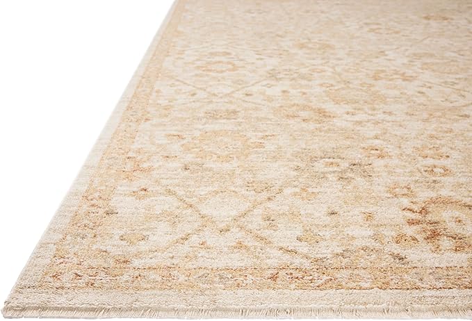 Loloi Chris Loves Julia Palma Collection PLM-04 Natural/Spice 2'-3" x 3'-10" Accent Rug Vintage Style Boho Living Room Bedroom Carpet