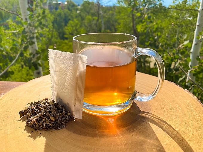 Jade Tea - Organic Women's Fertility Tea, 2 in 1 Hormone Balance Tea & Period Pain Relief - Red Raspberry Leaf, Lady’s Mantle, Red Clover, Chamomile, & Damiana Leaf, Cherry Vanilla - Made in USA
