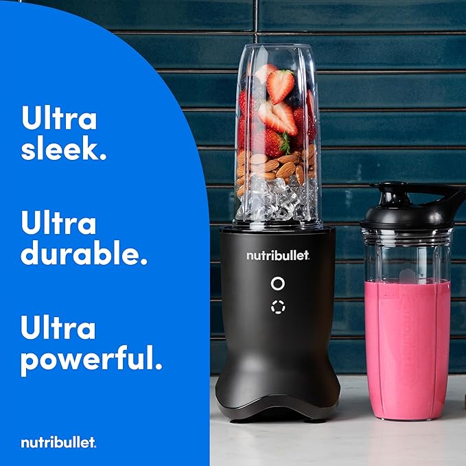 nutribullet Ultra Personal Blender NB50500AK, 32 oz, Satin Black (Renewed)