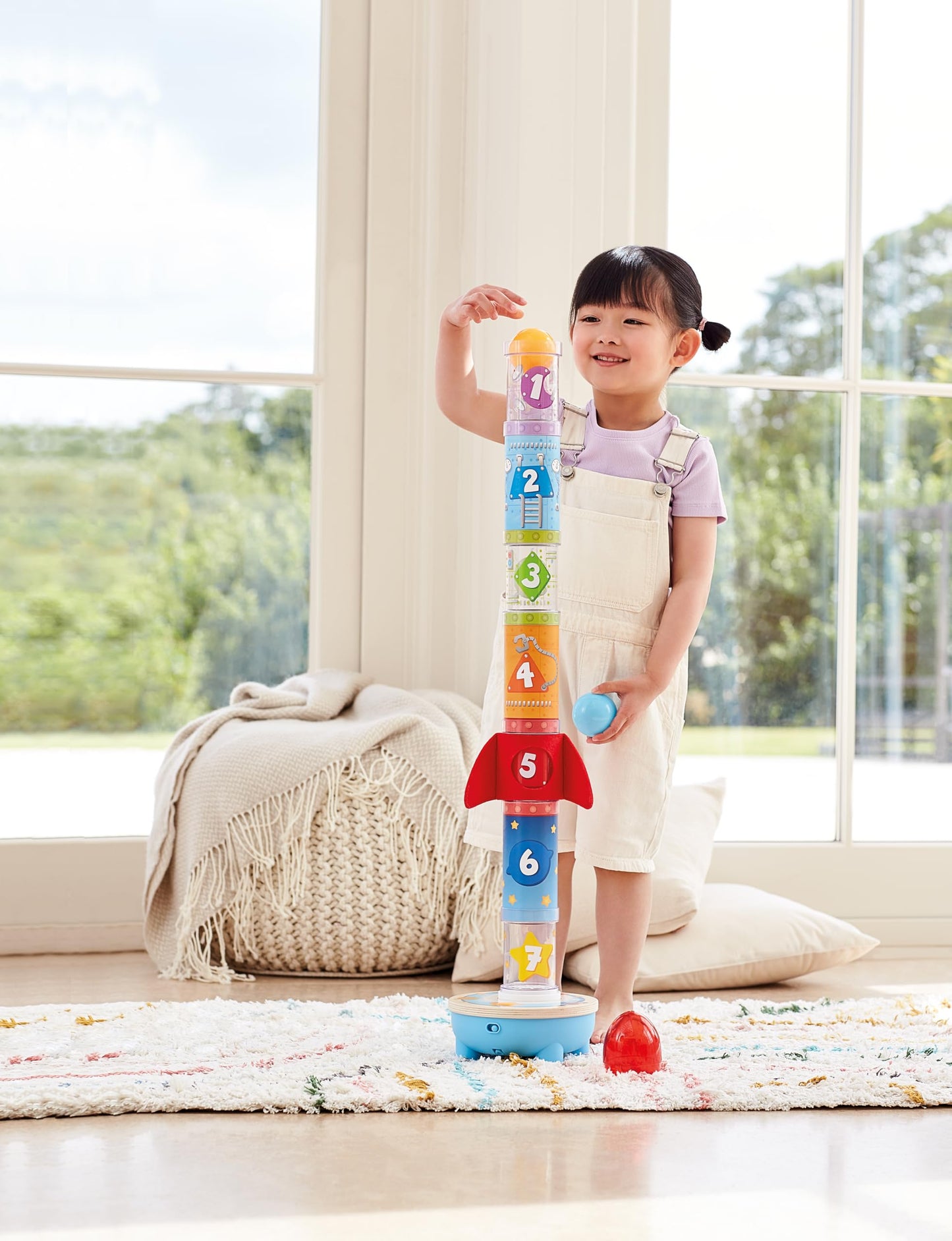 Hape Rocket Ball Air Stacker,24+ Months