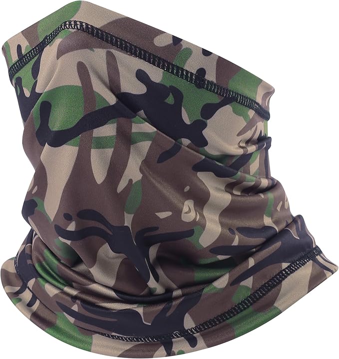 UV Protection Cooling Neck Gaiter Face Mask Scarf for Men - Windproof Neck Cover Bandana Neck Warmer Mask