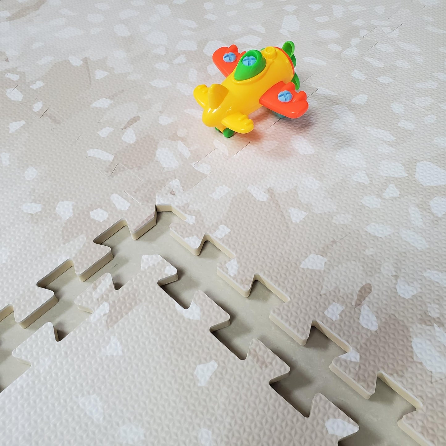 Premium Soft Foam Baby Play Mat 5.5 x 3.9 ft, Easy to Clean, 0.5” Thick – Modern Terrazzo Design for Playrooms and Home Décor