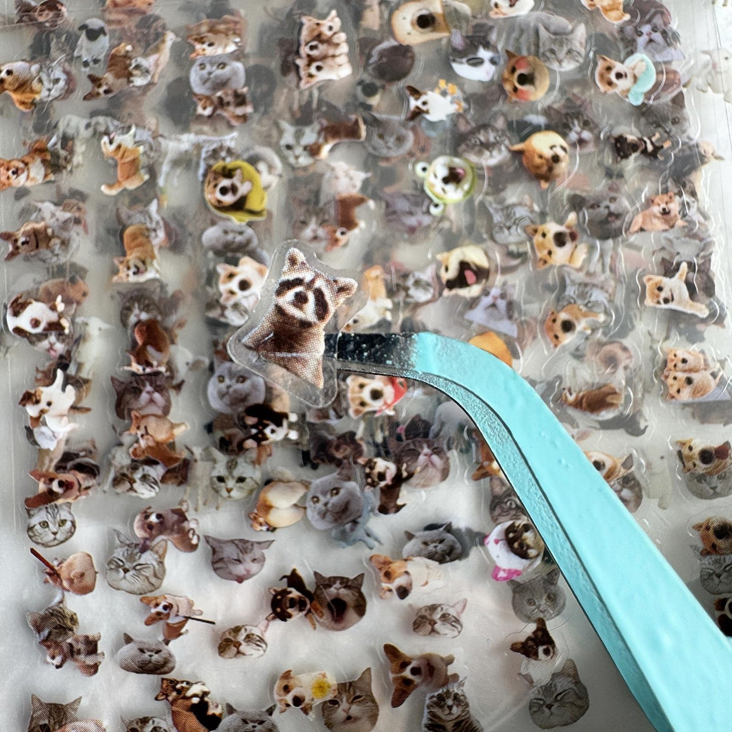 MOLNESO 2000+ Mini Stickers Pack, 36 Sheets Tiny Animal & Cute Pet Stickers with Tweezer, 5mm Small Stickers for Journals, Planners, Scrapbooking, DIY Decoration