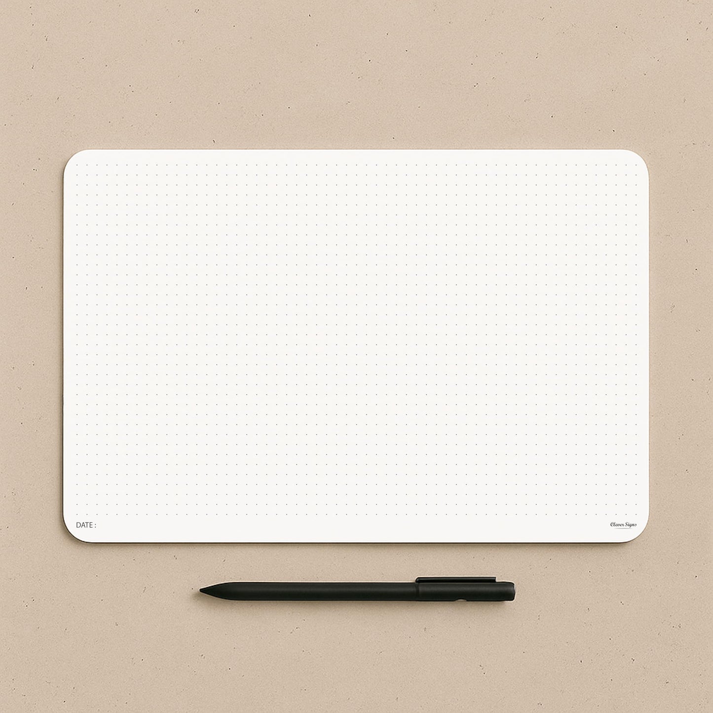 CLEVER SIGNS A4 Dot Grid Notepad (8,3" x 11,7")- Large Dotted Memo Desk Pads-Premium Paper with Cardboard Back Support - Ideal for Note-taking, Planning, Sketching, and Journaling
