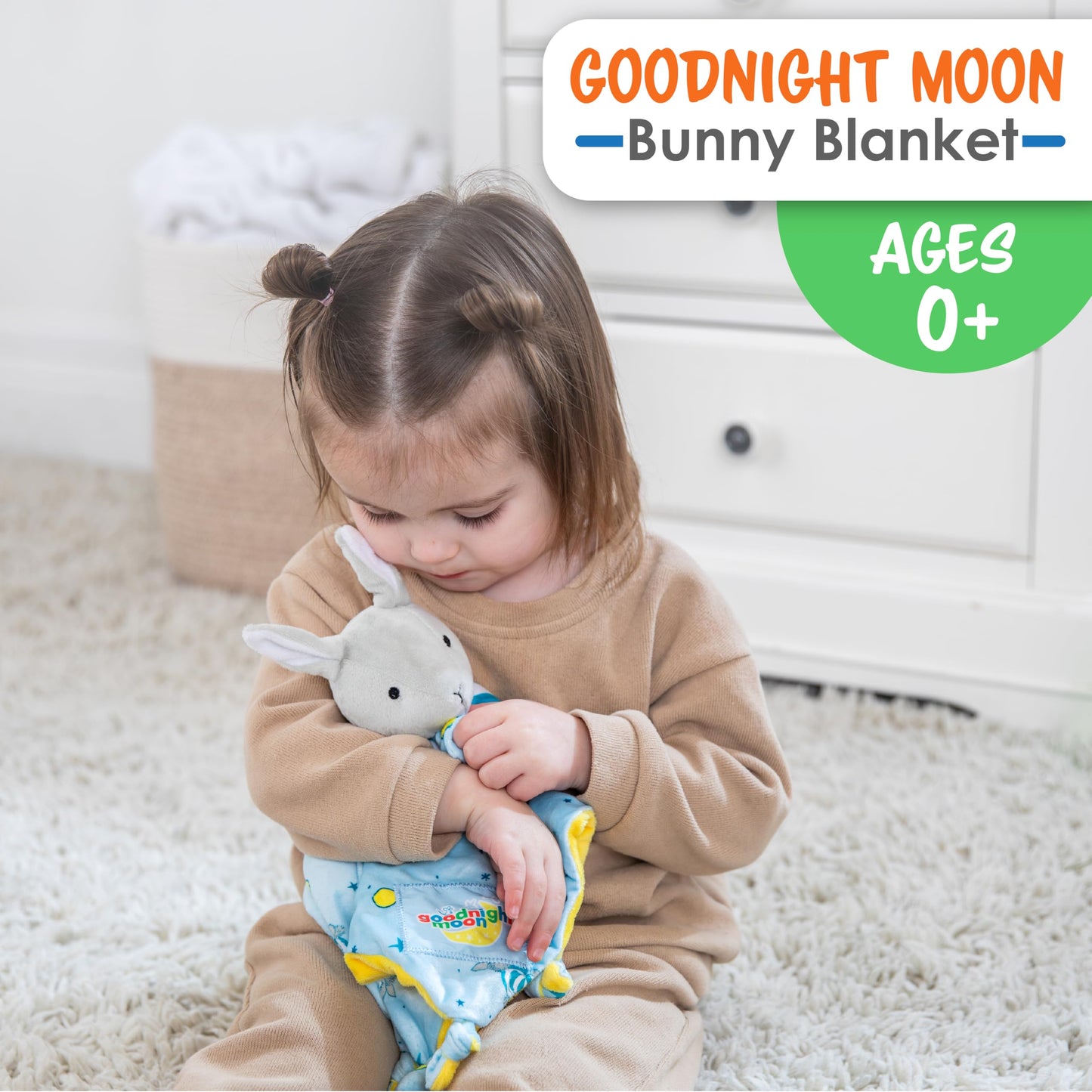 Goodnight Moon Bunny Plush Stuffed Animal Snuggler Lovey Security Blanket