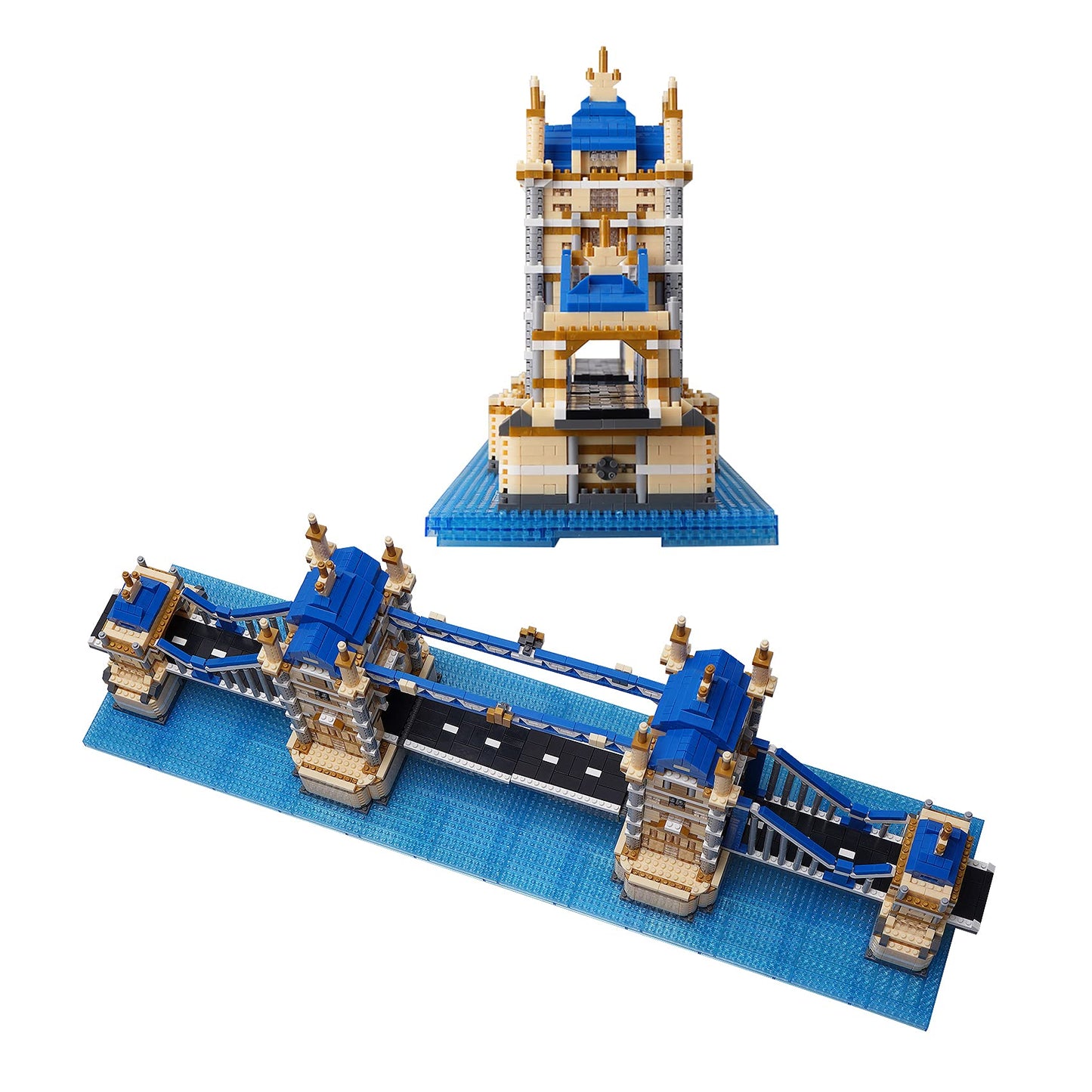 Geniteen Building Blocks Set, London Tower Bridge Model Micro Mini Blocks, 3800 PCS Architecture Model Kits