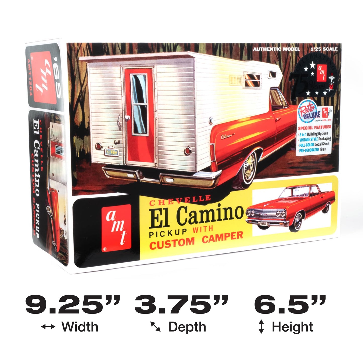 AMT 1965 Chevy El Camino w/Camper 1:25 Scale Model Kit