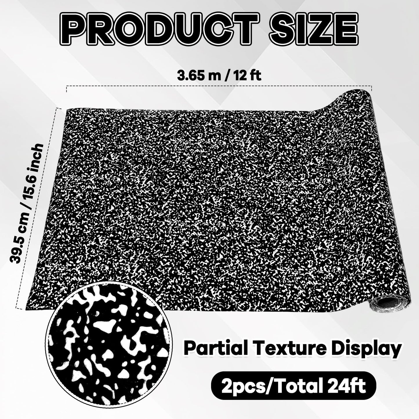 2 Rolls Composition Bulletin Board Paper Roll Non-Woven Bulletin Board Background Reusable Waterproof Classroom Poster Fade Resistant Poster for Classroom Decor Wrapping Craft Supplies 15.6In x 12 Ft