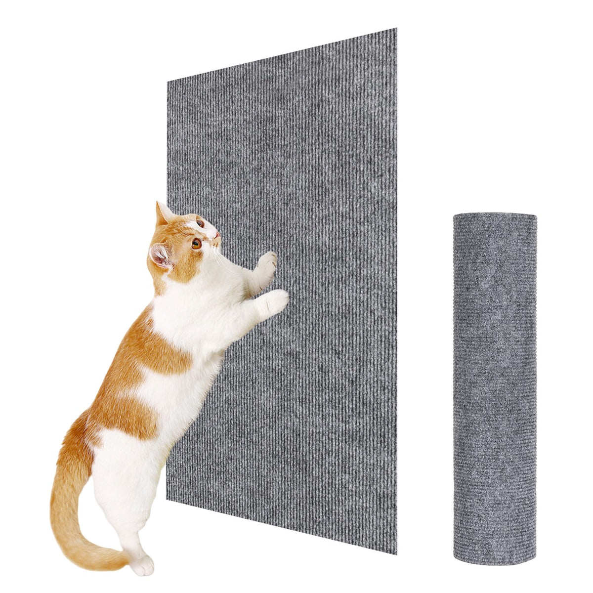 ENONCI 23.6x15.8 Cat Scratcher Mat, Self-Adhesive Cat Scratch Furniture Protector
