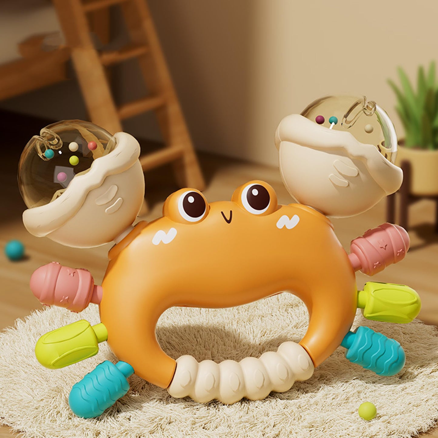 HAOHAOSHUA 8pcs Baby Rattles Toys Set for 3-6 Months,Grab Shake Rattle for Babies 6-12 Months, Easy Hold Teething Toy,Development Learning Toy for Babies 3+ Months Birthday Gift