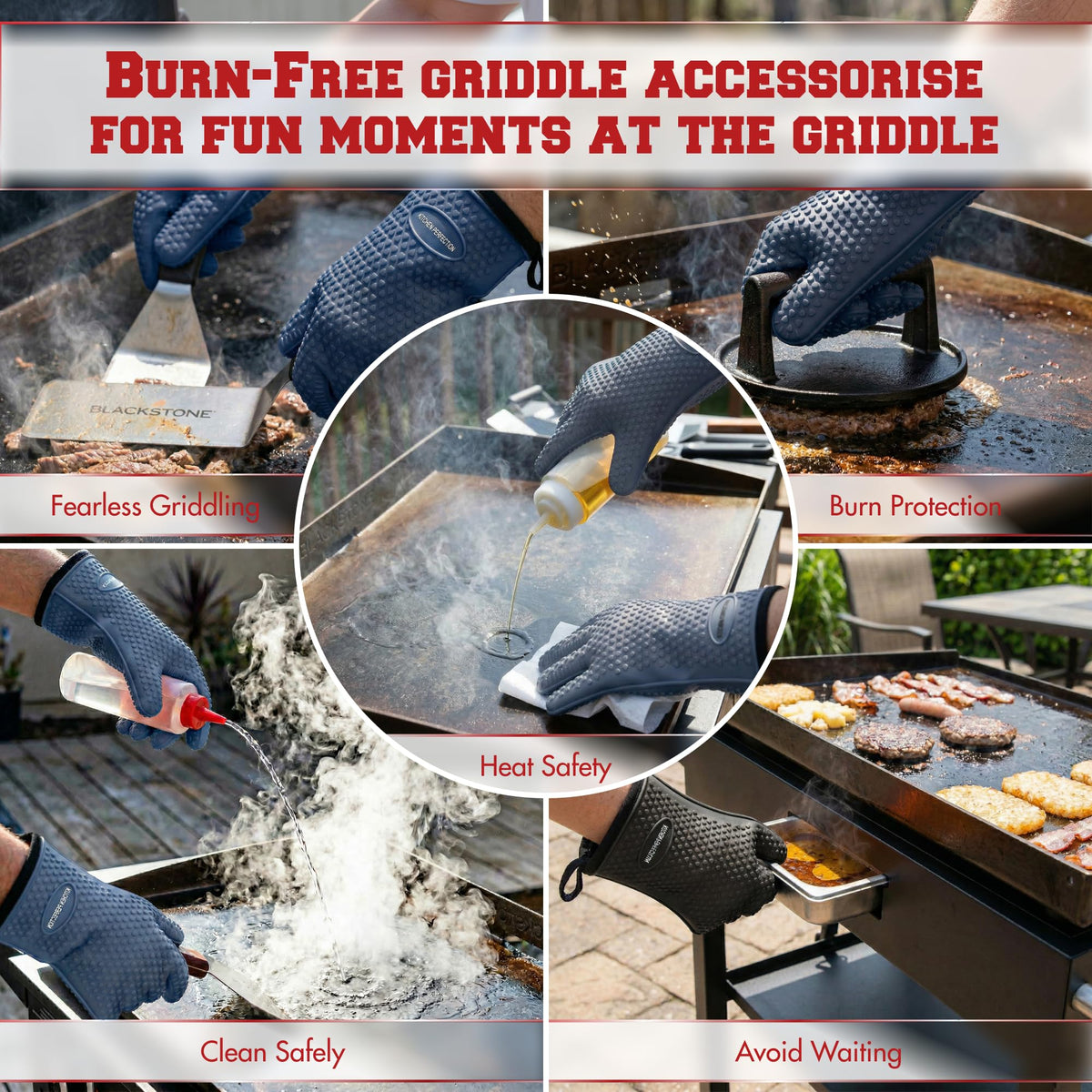 XL Silicone Griddle Gloves