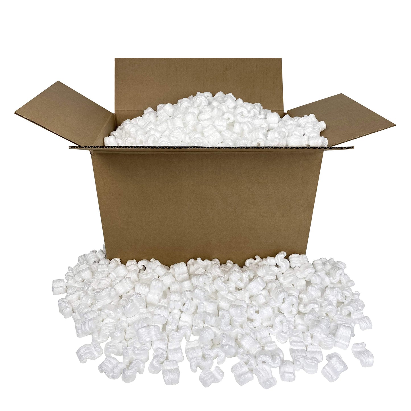 UBMOVE White Packing Peanuts, 7 Cu Ft, Void Filling Regular Packing Peanuts, S Shaped Cushion For Shipping, Moving & Storage, Protect Fragile Items