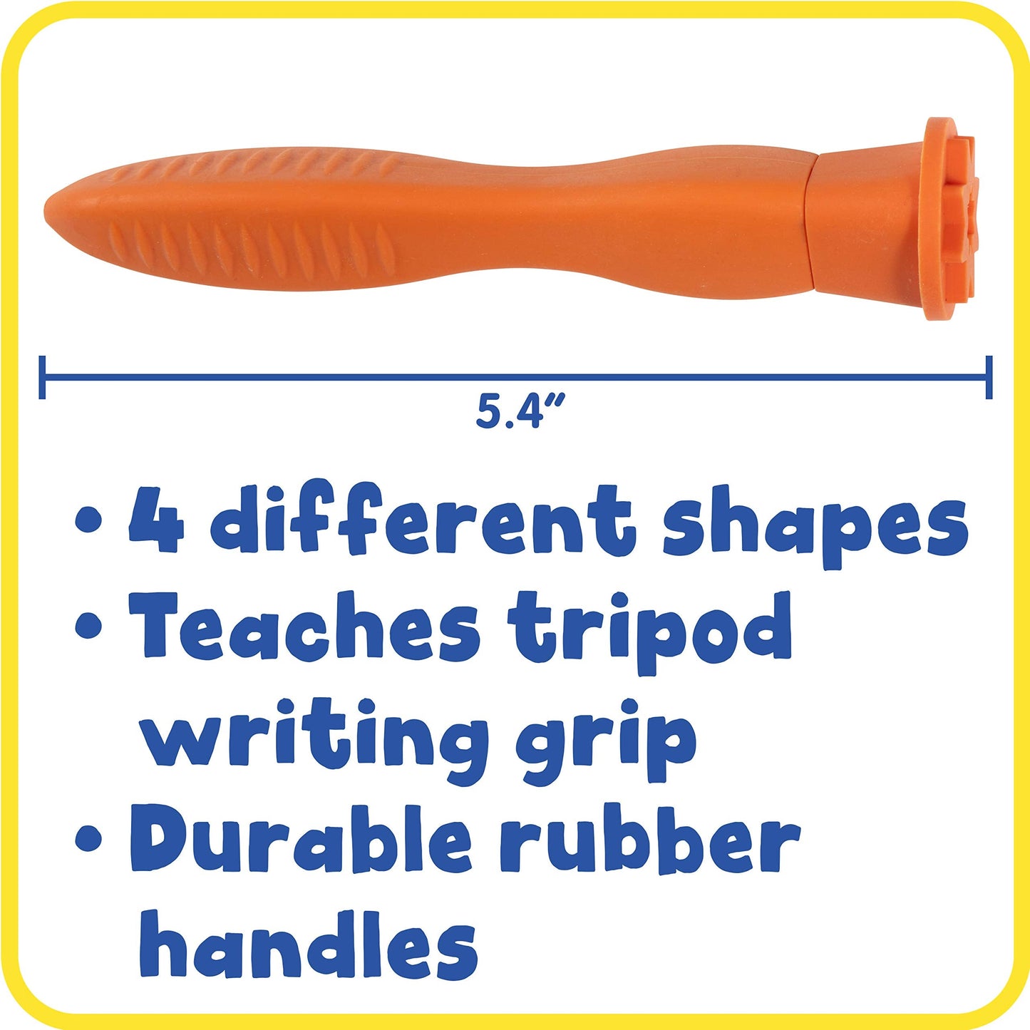 READY 2 LEARN Triangle Grip Stampers | Patterns | Set of 4 | Ages 2+ | Easy to Hold Paint and Dough Stampers for Kids