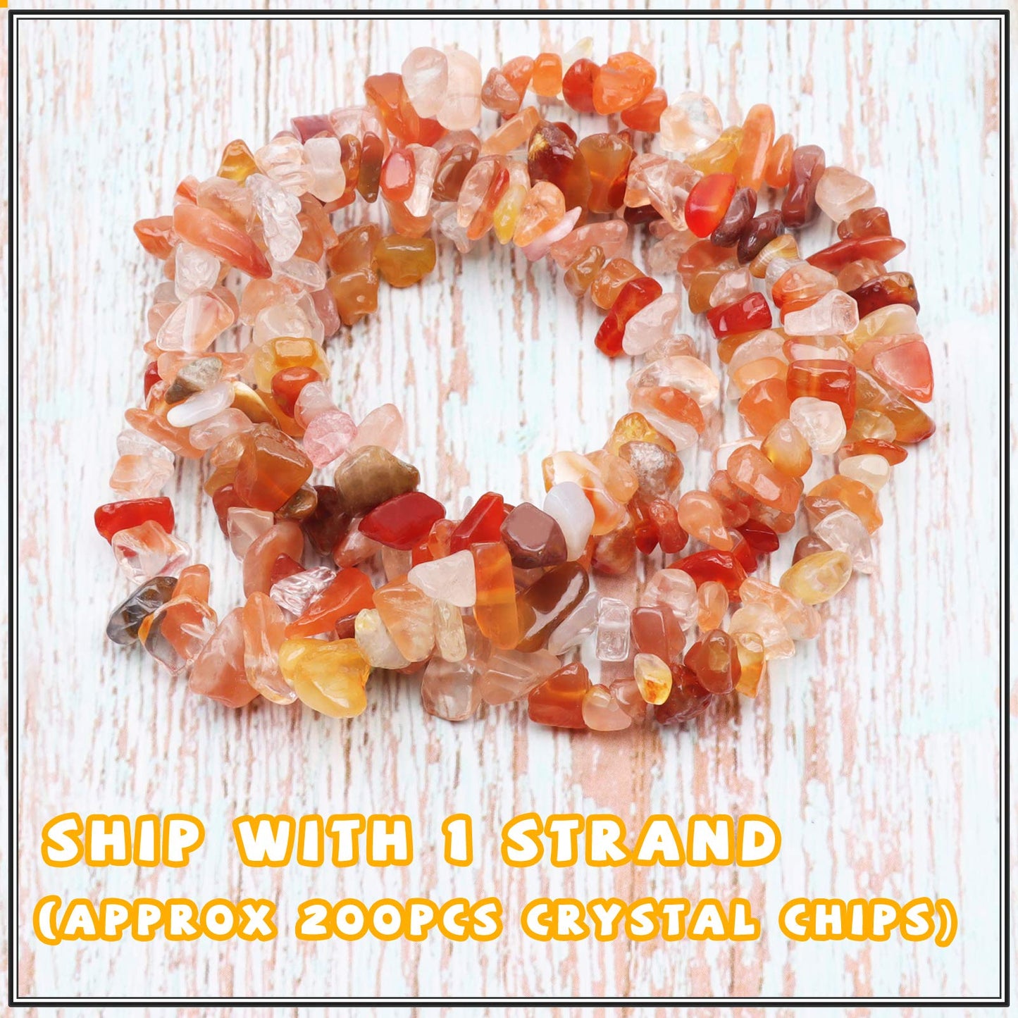 500 pcs Natural Chip Stone Beads, Red Agate 5-8 mm Irregular Gemstones Healing Crystal Loose Rocks Bead Hole Drilled for Jewelry Making Bracelet