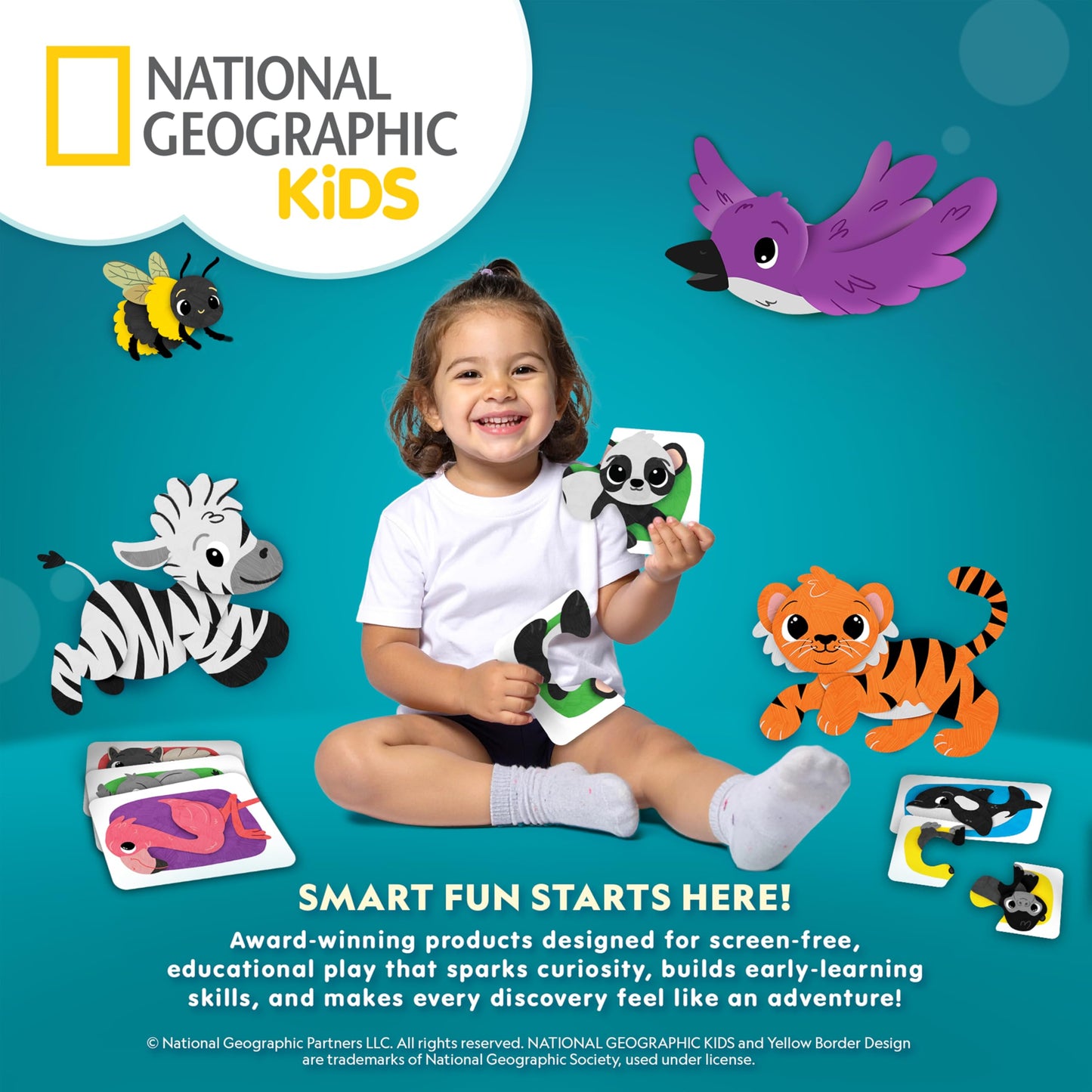 National Geographic Kids Jumbo Foam Blocks – 30-Piece Foam Building Blocks for Toddlers & Preschoolers, Soft Stackable Blocks with Storage Bag, Early Learning & Sensory Building Toy