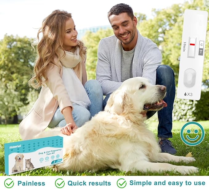 Dog & Cat Pregnancy Test Kit at Home,Dog Urine Test - Urine-Based, 98.8% Accurate, 10-Minute Results, Painless(1 PCS)