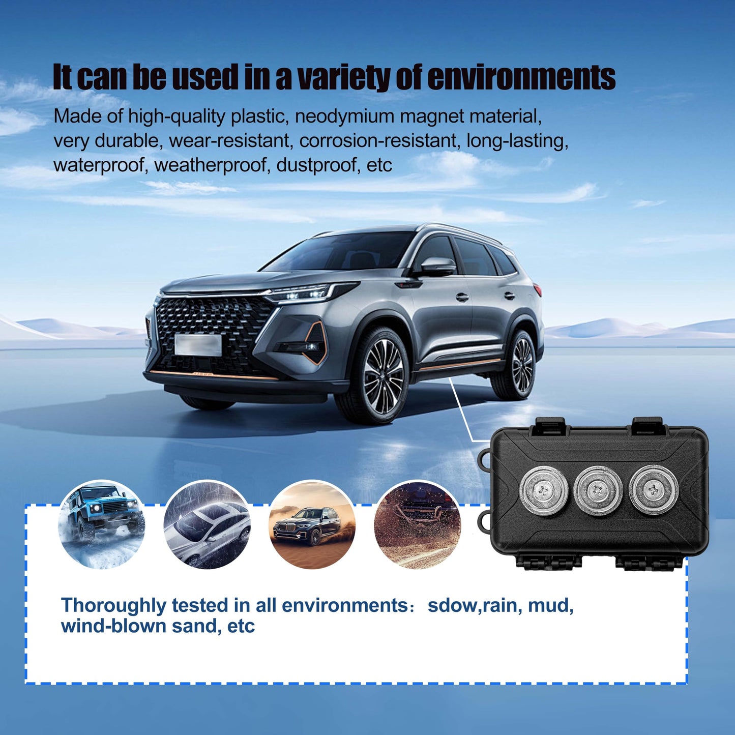 magnetic key holders for hiding keys magnetic key holder under car Hide Key Box with Strong Magnet for Storage Key Indoors magnet key box for cars, SUV, trucks, durable and waterproof(1P)
