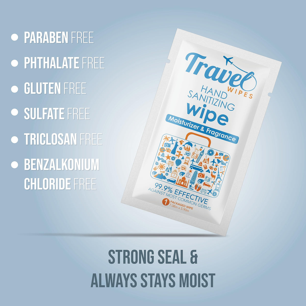 Hand Sanitizing Travel Wipes (30 Count)