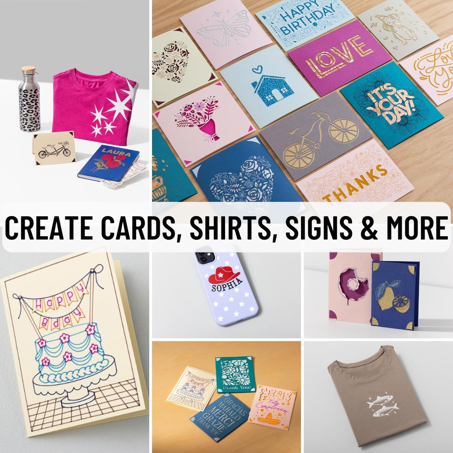 Cricut Maker 4 Card Making Bundle - Smart Cutting Machine with Card Mat, Card Inserts & Materials for Greeting Cards, Invitations & Paper Crafts
