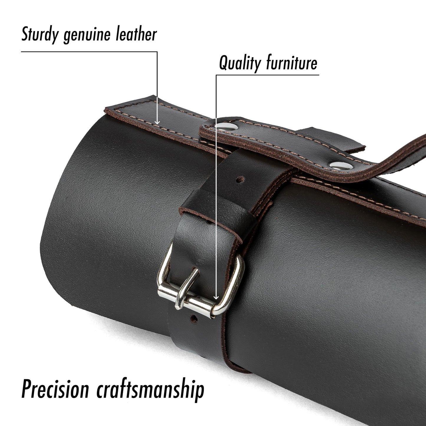 Pocket Knife Collection Display Case - Leather Pocket Knife Roll Organizer 6 Slots, Gift for Folding Knife Collectors – Pocket Knives Storage VR6BR