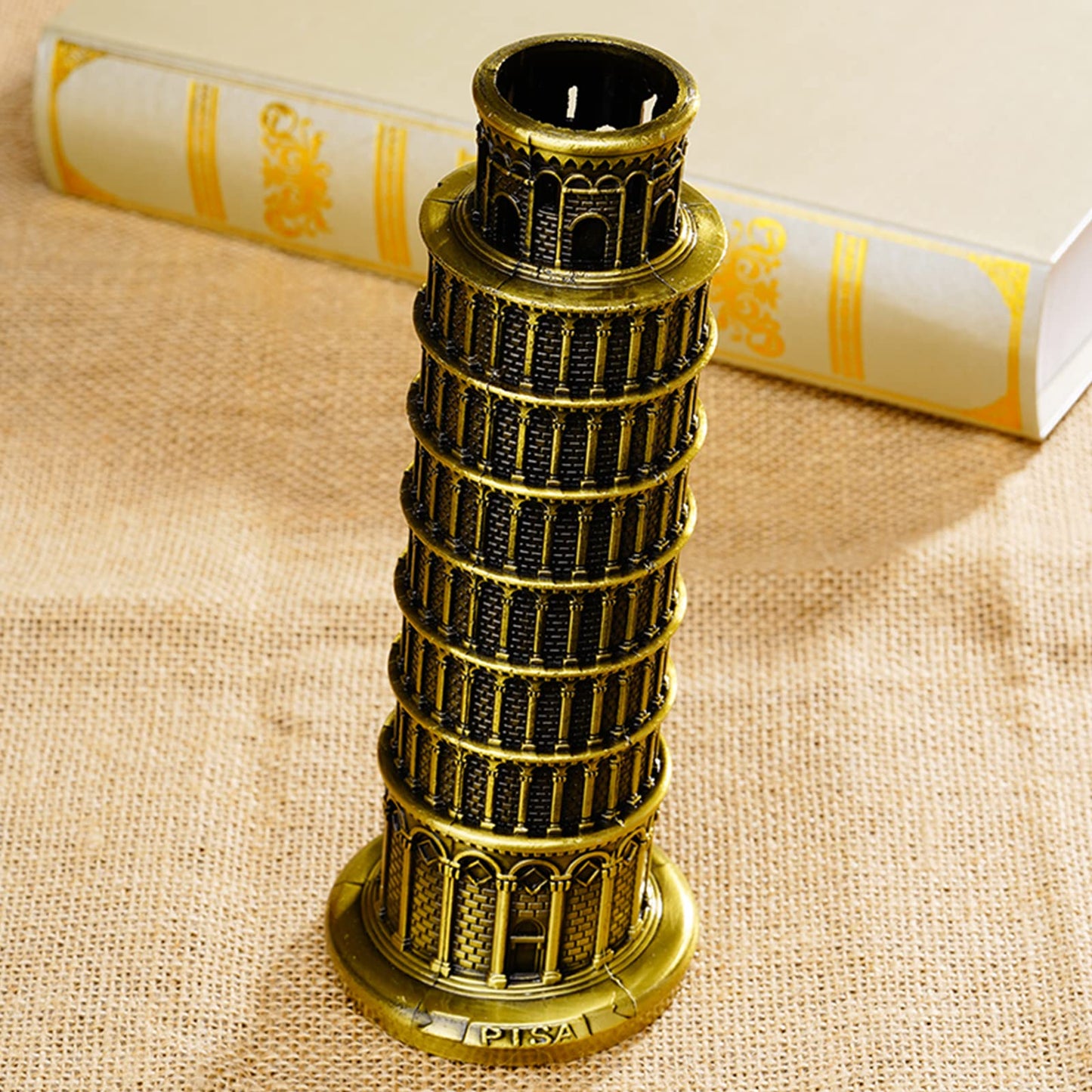 DS. DISTINCTIVE STYLE Metallic Leaning Tower of Pisa Statue Souvenir Figurines Tower Model Kit for Home Decoration, Party