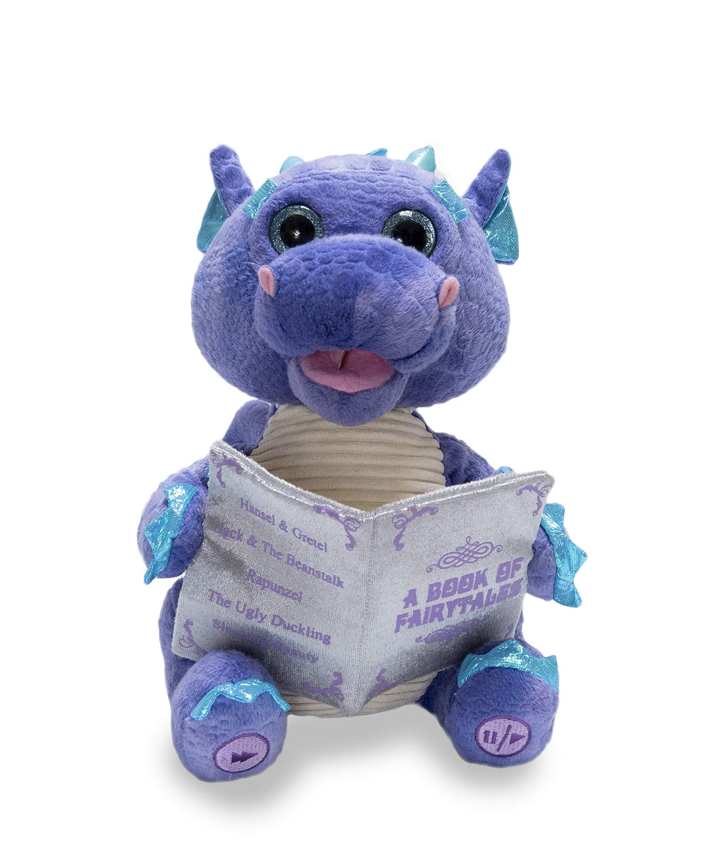 Cuddle Barn | Duncan The Dragon & Twinkling Starlight The Elephant, Animated Stuffed Animal Plush Toys, Bundle of 2
