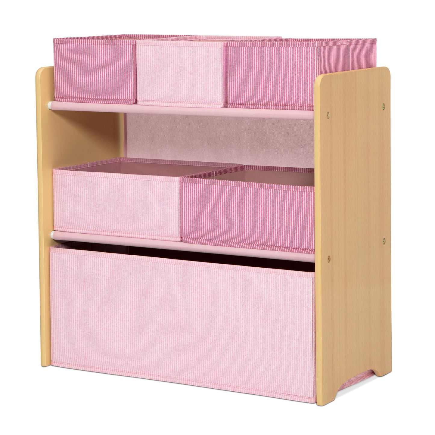Delta Children - GapKids 6 Bin Toy Organizer - Greenguard Gold Certified, Blush Pink