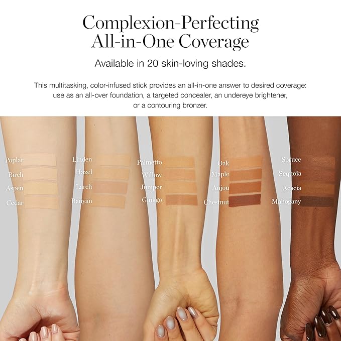 Ogee Sculpted Complexion Foundation Stick (Sequoia 13.5C - Deep Auburn, Copper Undertones) Full Coverage Foundation Makeup - Instantly Balance & Even Complexion - 70% Organic Ingredients