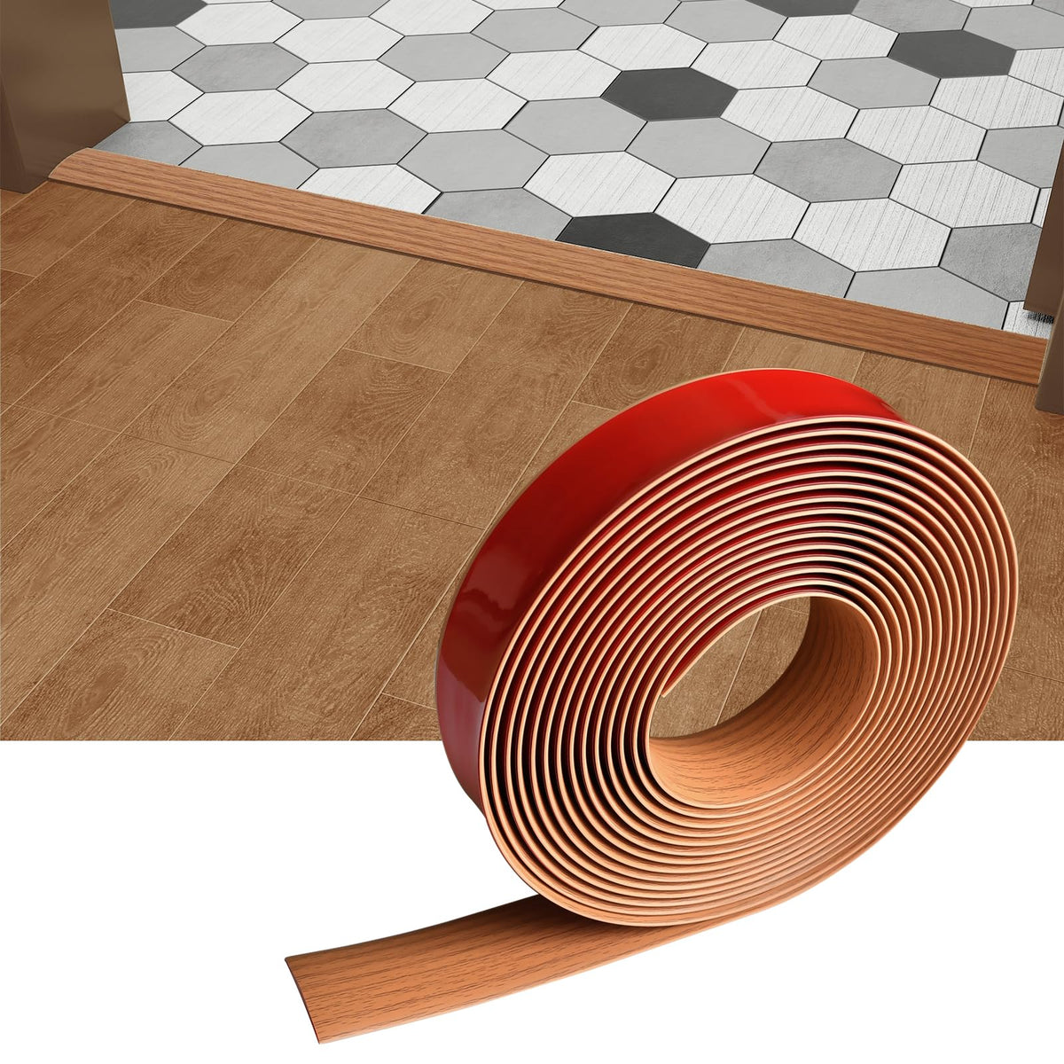Floor Door Flat Transition Strip & Self