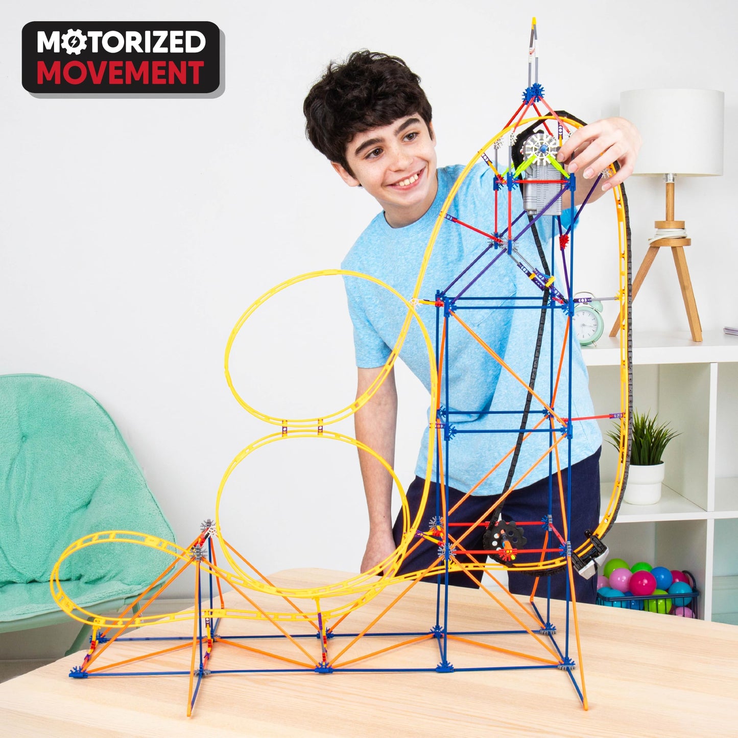 K'NEX - Amazin' 8 Coaster ‚ STEM Building Set, Kid Construction, Creative Play Toy‚ Ages 9+