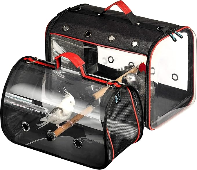 Colorday Lightweight Bird Carrier Travel Cage, Large 19x12x13 inch