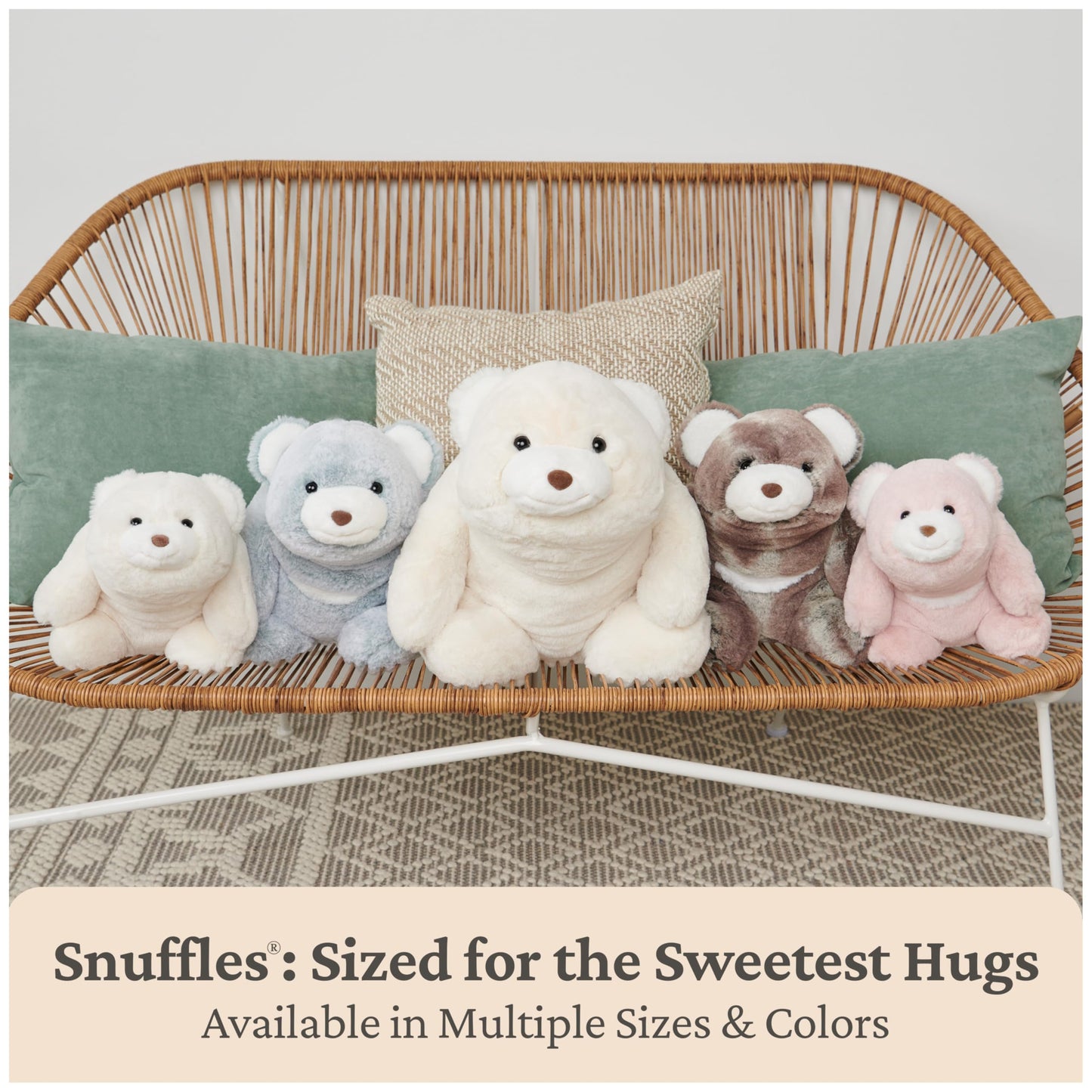 GUND Original Snuffles Teddy Bear, Premium Stuffed Animal for Ages 1 and Up, Gray, 10”