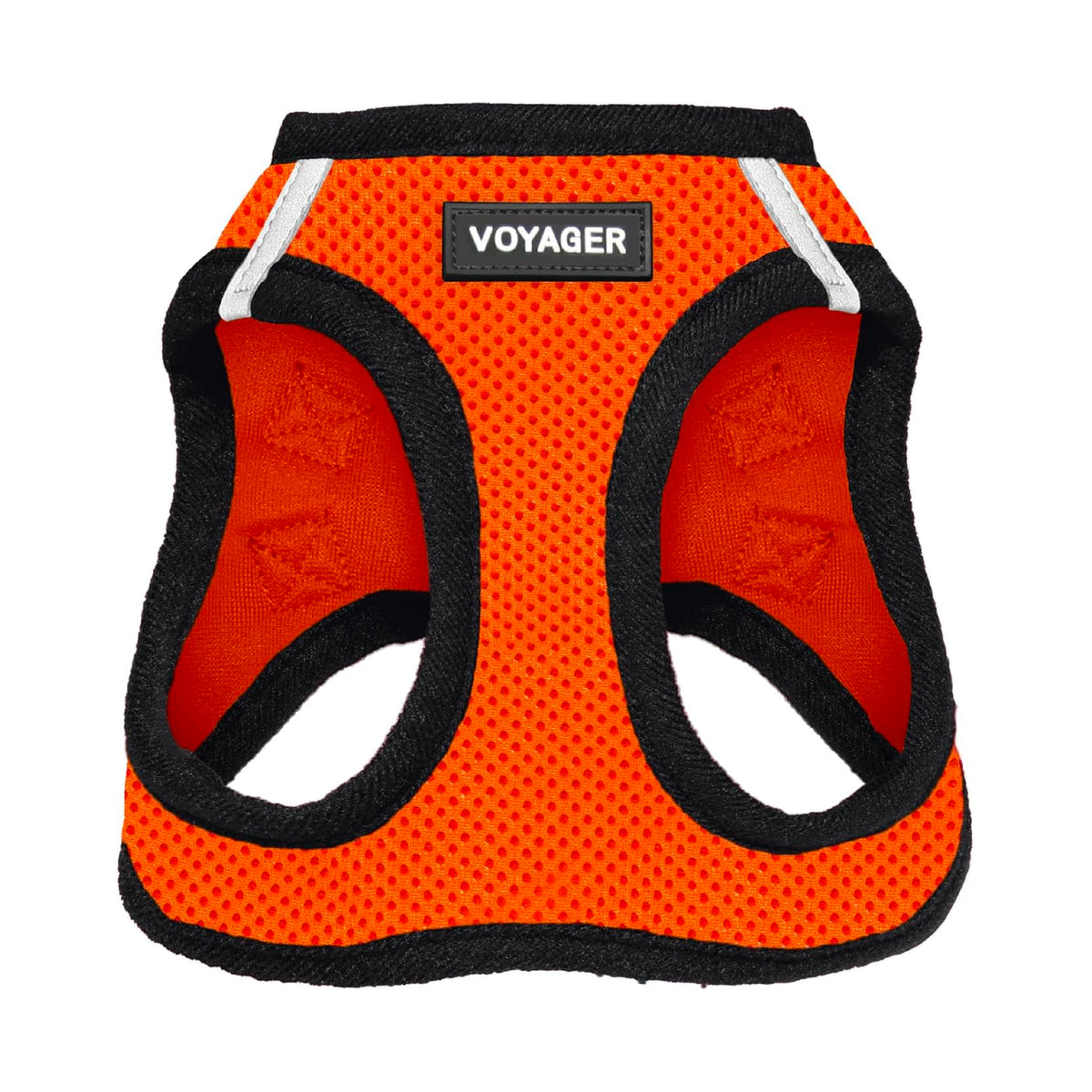 Voyager Step-in Air Dog Vest Harness - Orange/Black Trim, X-Small
