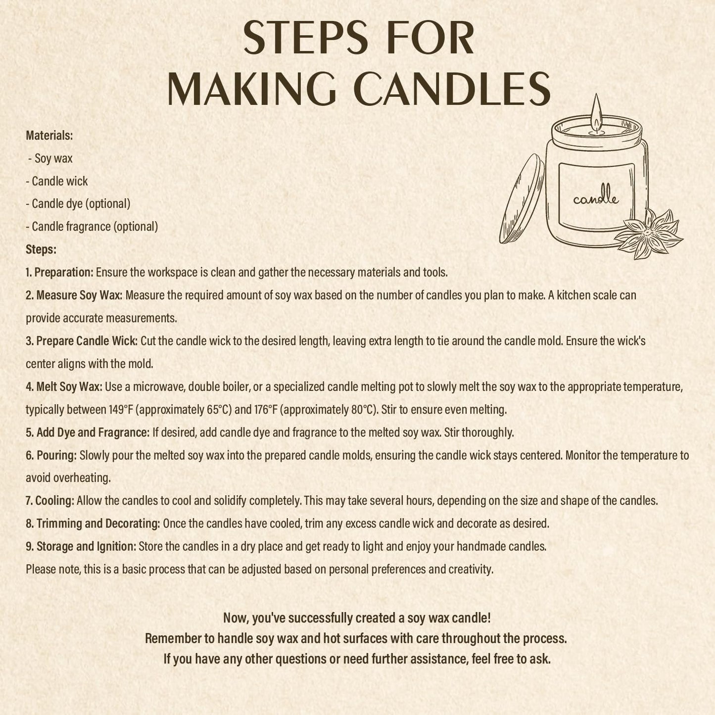 Soy Wax Flakes, Waxcanpy Natural Candle Wax, Organic Soy Wax for Candle Making from Farm, No Additives, Harmless and Pure (20lb)
