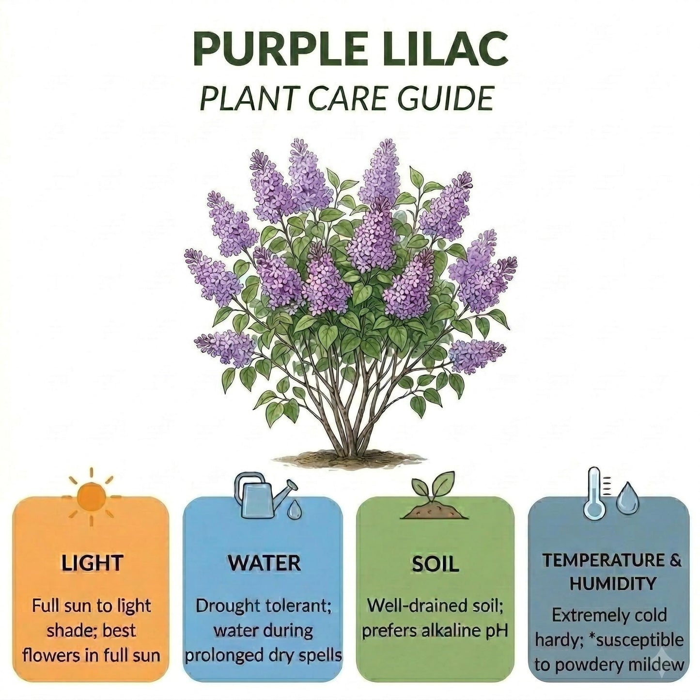 Purple Lilac Bush Tree, 1 Quart Pot Starter Plant, Cold Hardy, Low Maintenance, Fragrant Lilac Tree Ready to Plant for Outdoor Garden
