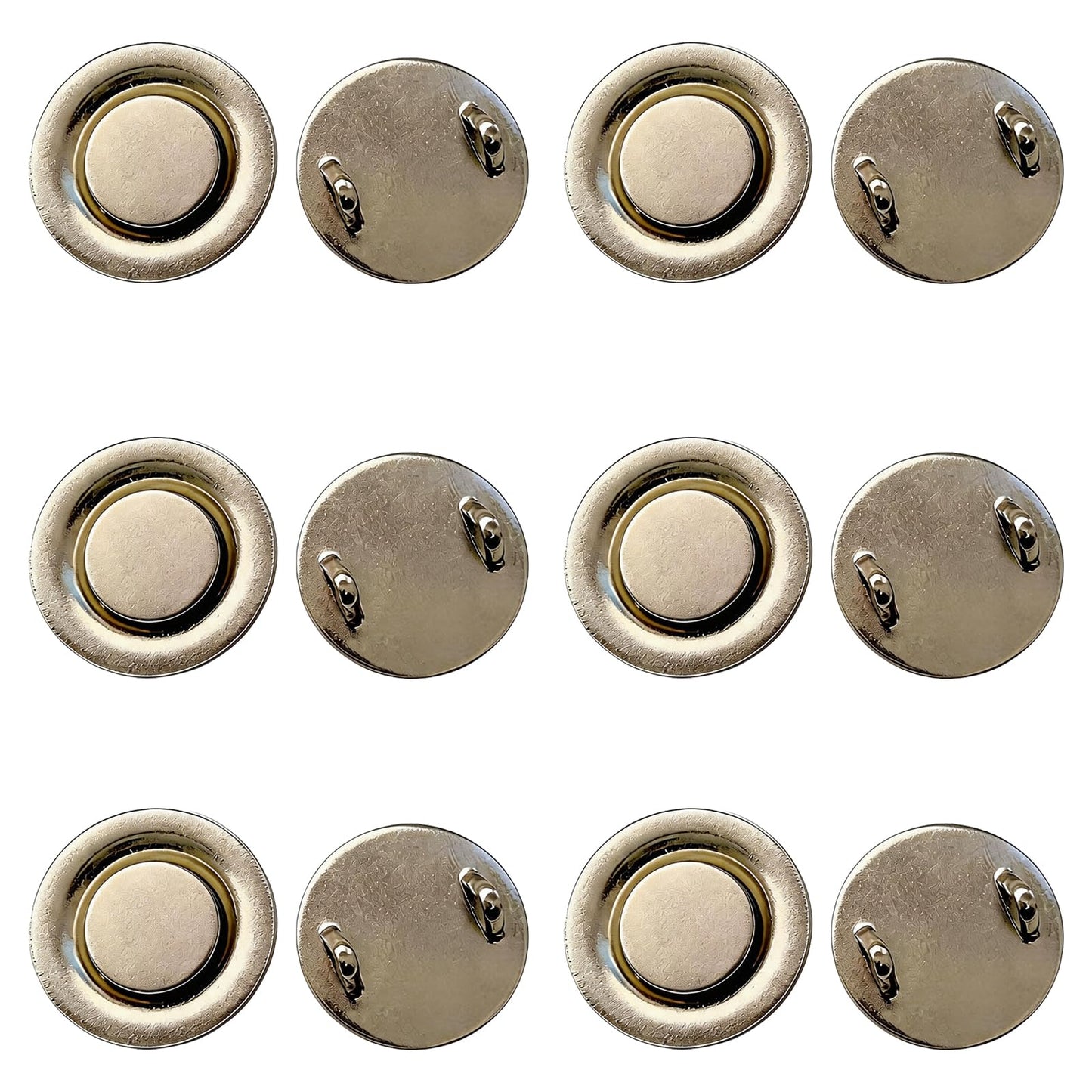 6 Pcs Mini Magnetic Pin Converters, Magnet Brooch Adapters for Boutonniere, Invisible Magnetic Backs for Scarves, Shawls, Jackets & Hijab