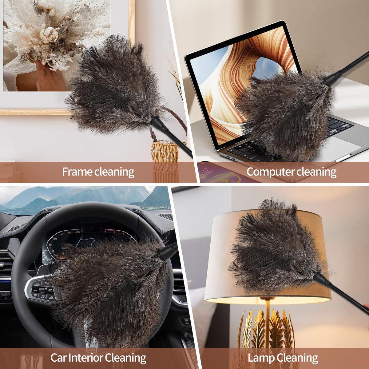 Ostrich Feather Duster (4 Count)