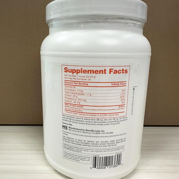 NutraBio Clear Whey Isolate Protein Powder, Delicious & Refreshing Fruit Flavors, Protein Juice, No Milky Taste, No Foam, Zero Sugar, Mango Mist, 20 Servings