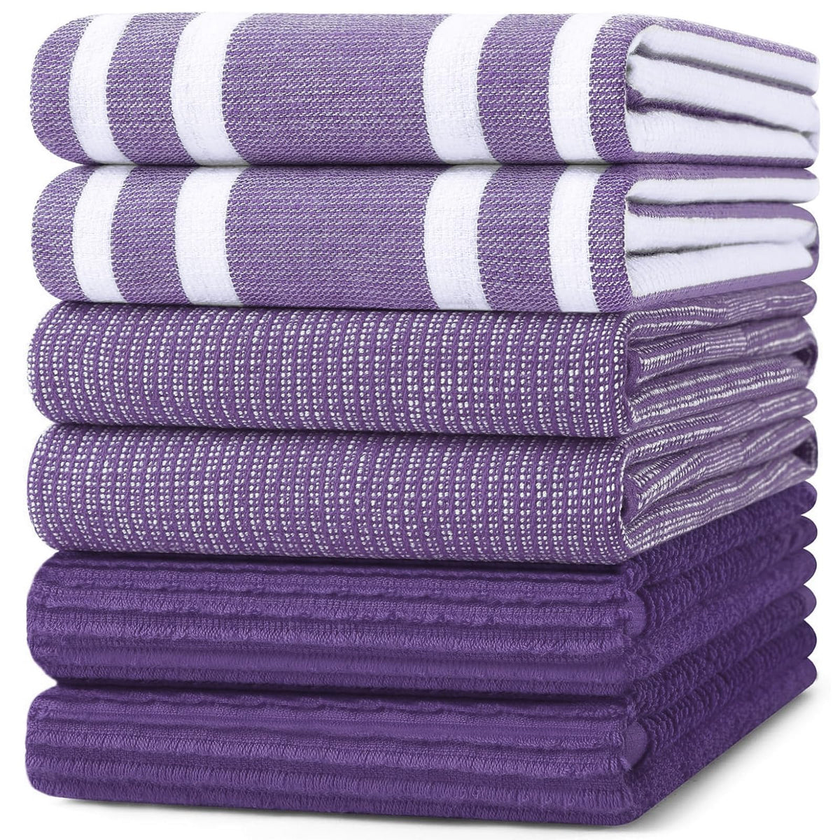 Cotton 380 GSM Premium Kitchen Towels (6 Count)