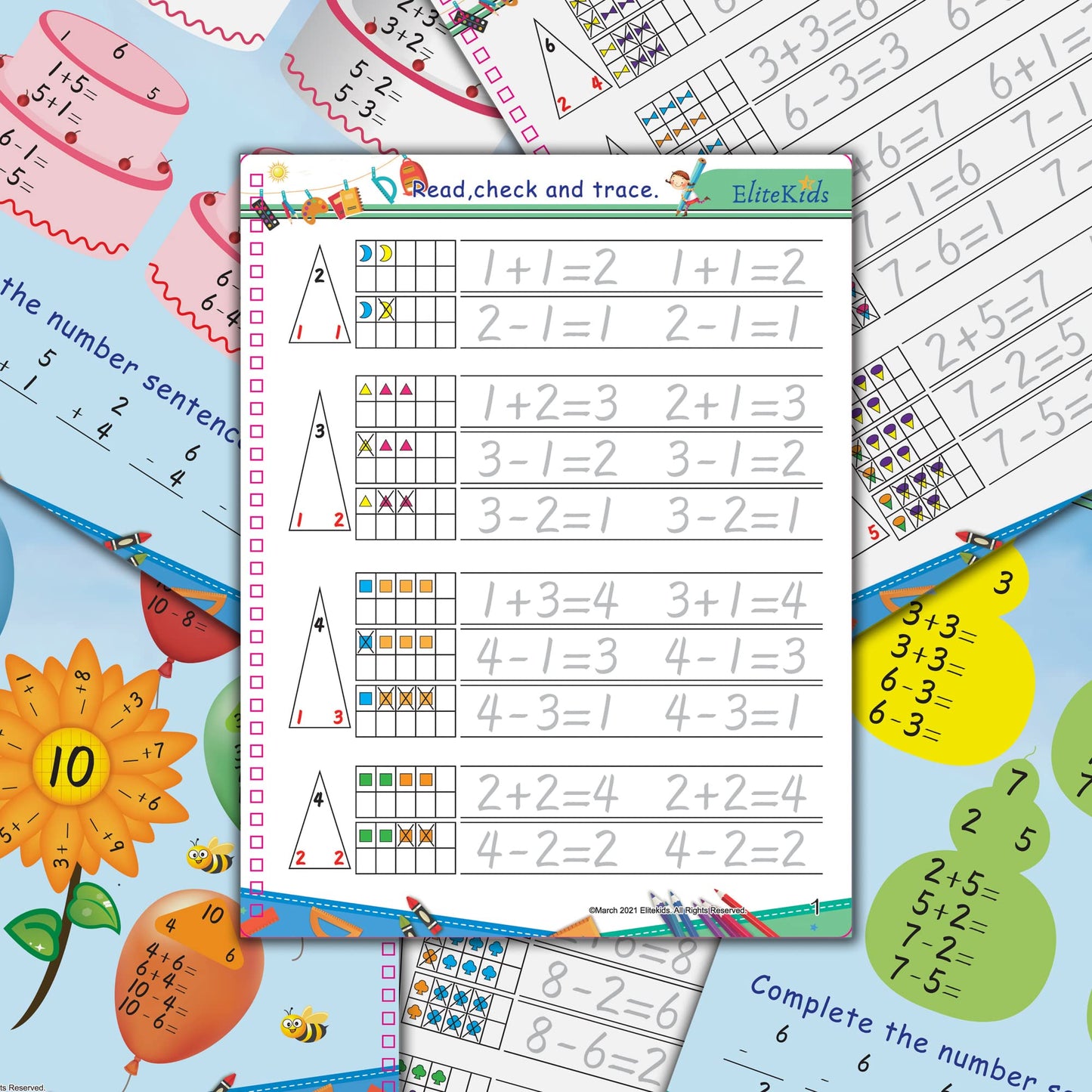 Magic Grooved Writing Practice for Kids, Trace Books for Kids Ages 3-5, 6-8, Handwriting Practice for kids 5-7, Teacher-Designed Reusable Magic Practice Copybook for Kids ages 3-8 (8.7×6.9in)