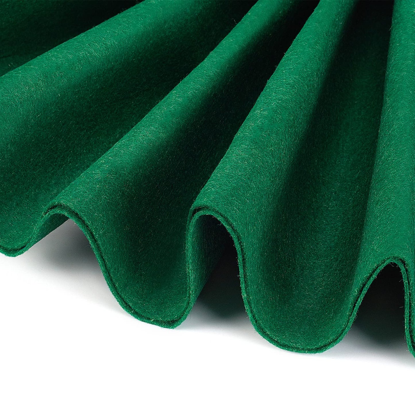 BENECREAT 10FT 15.75 Inch Wide Green Felt Fabric Sheet Nonwoven Felt Roll Padding Felt Fabric for Christmas Decor, Cushion, DIY Craft, Patchwork Sewing, 0.9mm Thick