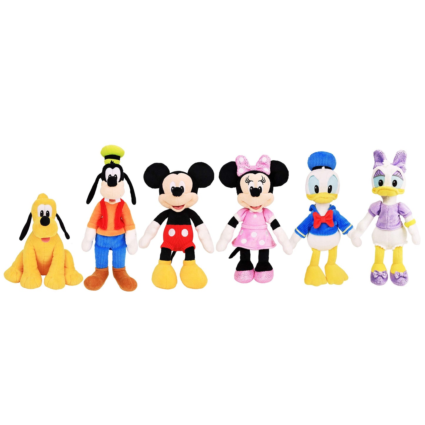 Disney Junior Mickey Mouse Small Plush Pluto, Stuffed Animals, Dog, Kids Toys for Ages 2 Up by Just Play