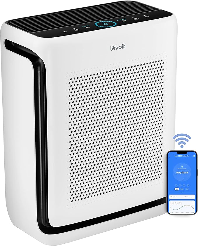 LEVOIT Air Purifier 1800 Ft2 with Washable Filters and Humidifier Replacement Filters 10 Count